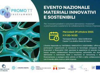 Materiali Innovativi e Sostenibili: il 29 ottobre a Roma l’evento nazionale PROMO-TT